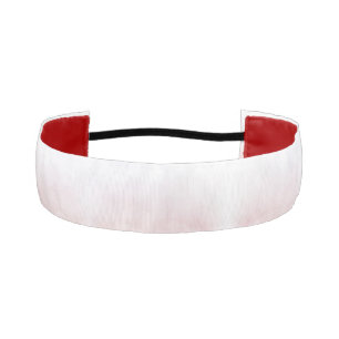 Para La Cabeza Una cinta deportiva blanca con forro interior rojo
