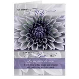 para la esposa Romántica Cumpleaños Flor de lavand