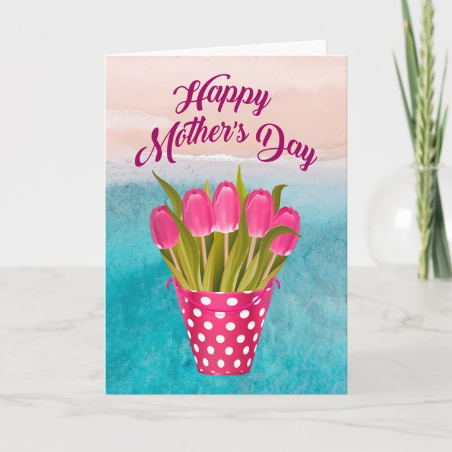 Para la mejor mamá del mundo. tarjeta (Anverso)