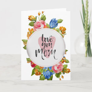 Para la mejor mamá del mundo. tarjeta