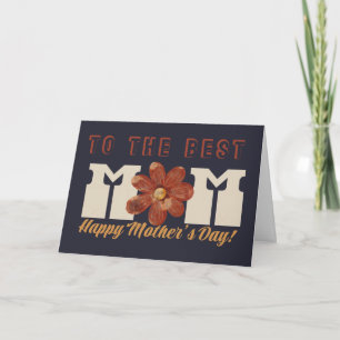 Para la MEJOR Mamá, Tarjeta del Día de la Madre