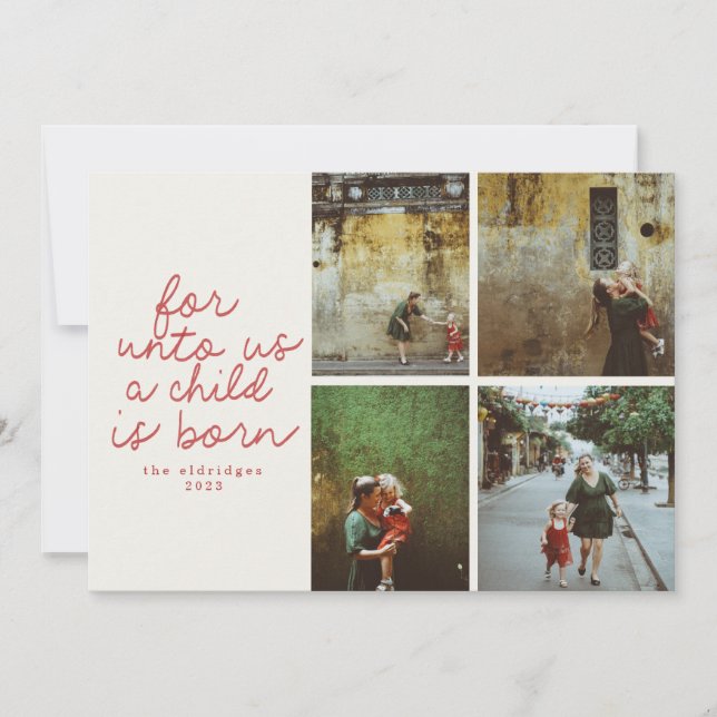 Para La Moderna Tarjeta De Fotografía Religiosa De (Anverso)