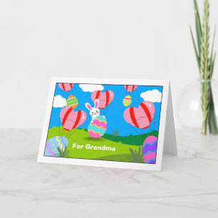 Para la Pascua de la Abuela con Tarjeta de Huevos 