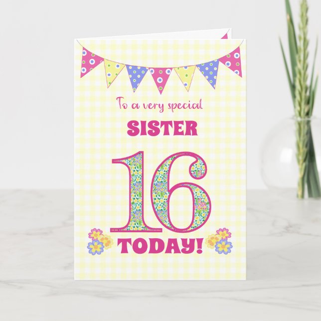 Para la tarjeta de Bunting Primroses de cumpleaños (Anverso)