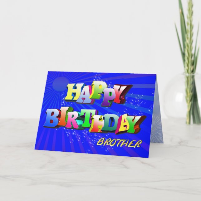 Para la tarjeta de cumpleaños brillante de las (Anverso)