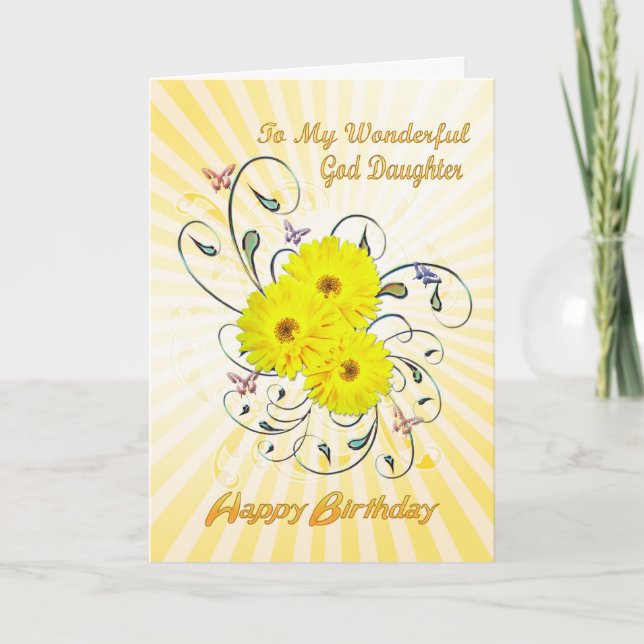 Para la tarjeta de cumpleaños de la Hija de Dios c (Anverso)