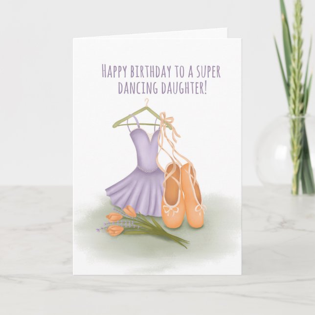 Para la tarjeta de cumpleaños del ballet Lilac par (Anverso)