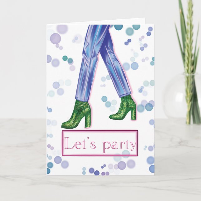Para la tarjeta de cumpleaños del Fiesta de la div (Anverso)