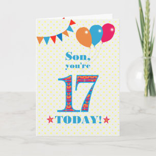 Para la tarjeta de cumpleaños número 17 de Son Bun