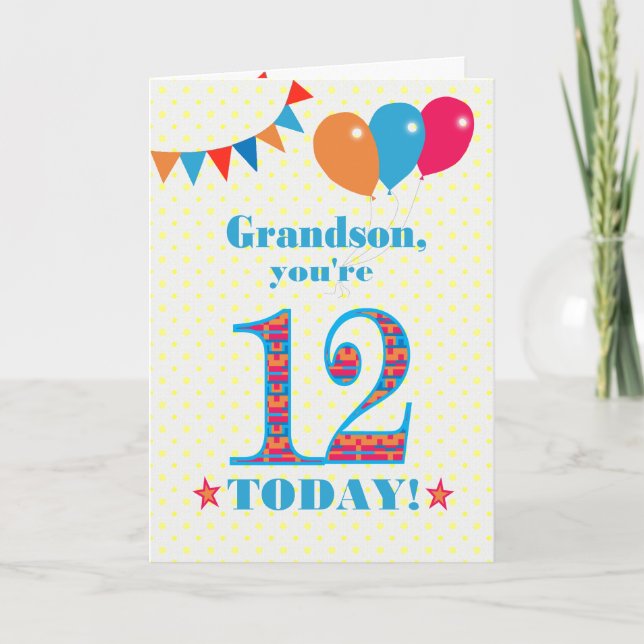 Para la tarjeta de globos de Bunting Balloons de c (Anverso)