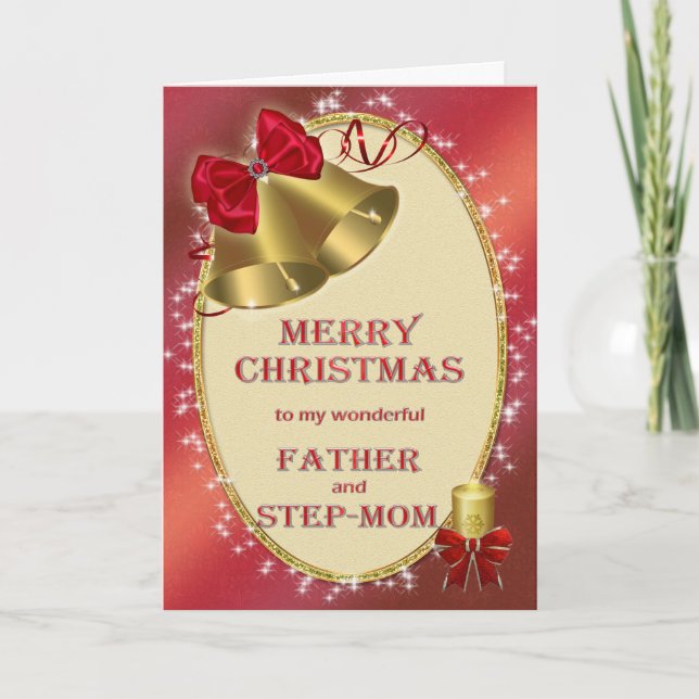 Para la tarjeta de Navidades tradicionales padre y (Anverso)