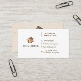 Para la tarjeta de presentación de Gro Barber Shop