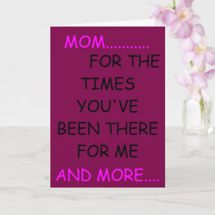 Para la tarjeta del tiempo para el día de la madre
