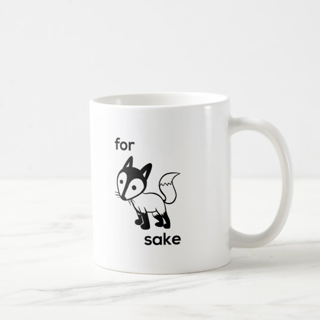 Para la taza de café del motivo del Fox (Derecha)