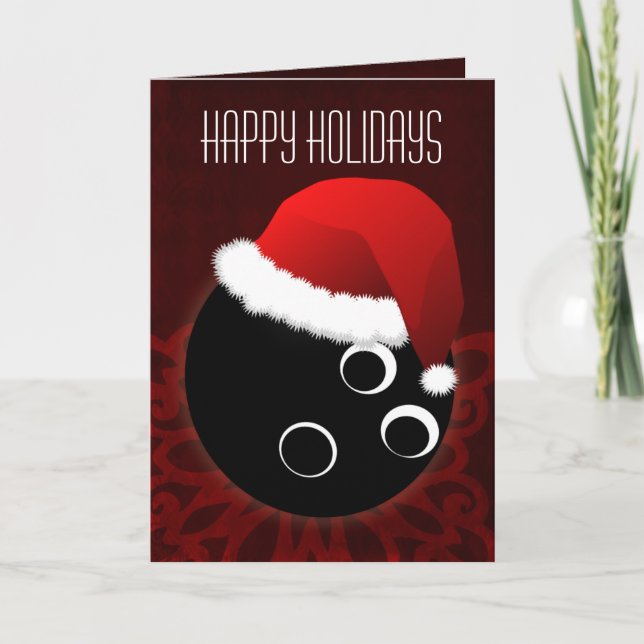 para las tarjetas de Navidades de bowler (Anverso)