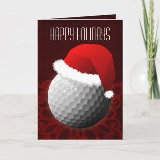 para las tarjetas de Navidades golfistas
