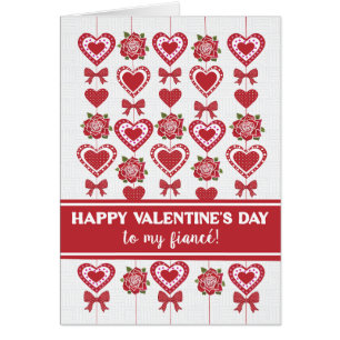 Para los corazones rojos de Fiance Valentine