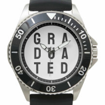 Para los recién graduados. Un reloj de graduados