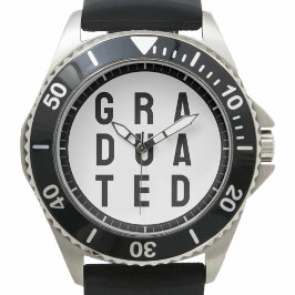 Para los recién graduados. Un reloj de graduados