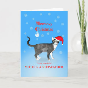 Para madre y padrastro, Meowwy Navidad gato