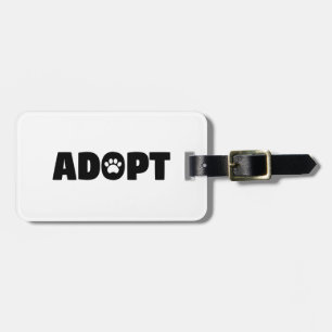 Para Maletas Adopte la etiqueta del equipaje del perro del