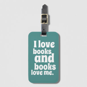 Para Maletas Amo la etiqueta del equipaje de los libros (el