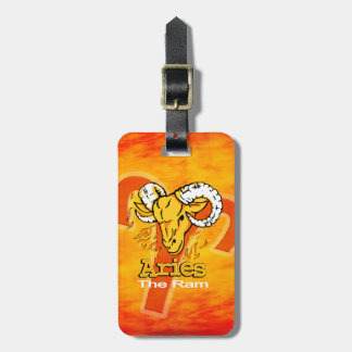 Para Maletas Aries la etiqueta del equipaje del horoscopio de R