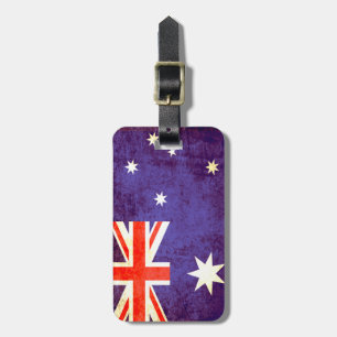 Para Maletas Bandera australiana etiqueta equipaje