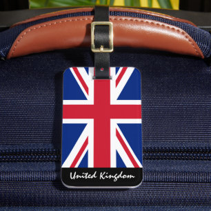 Para Maletas Bandera británica Patriótica Etiqueta del equipaje