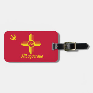 Para Maletas Bandera de Albuquerque, etiqueta de equipaje de Nu