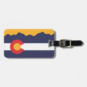 Para Maletas Bandera de Colorado y etiqueta del equipaje del