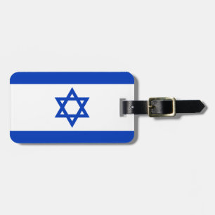 Para Maletas Bandera de Israel Etiqueta del equipaje con correa