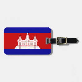 Para Maletas Bandera de la etiqueta del equipaje de Camboya con