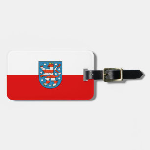 Para Maletas Bandera de la etiqueta del equipaje de Turingia