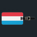 Para Maletas Bandera de Luxemburgo Etiqueta del equipaje con co<br><div class="desc">Bandera de Luxemburgo Etiqueta del equipaje con correa de cuero</div>