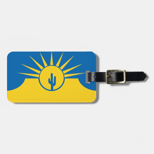 Para Maletas Bandera de Mesa, etiqueta de equipaje de Arizona (Frente Horizontal)