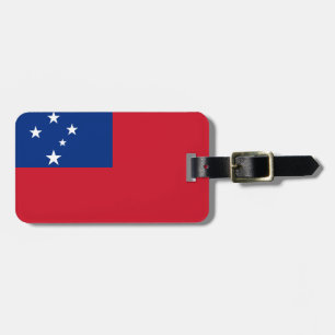 Para Maletas Bandera de Samoa Etiqueta del equipaje con correa