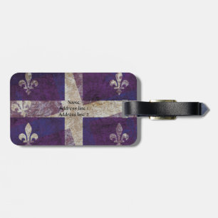 Para Maletas Bandera del grunge de Quebec - etiqueta del