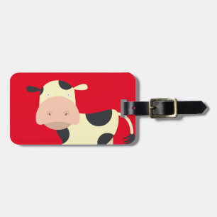 Para Maletas Bessie la etiqueta de la vaca