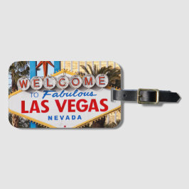 Para Maletas Bienvenidos a la etiqueta de equipaje de Las Vegas