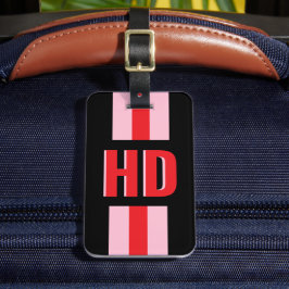 Para Maletas Bolsa de etiqueta retro vintage con monograma de s