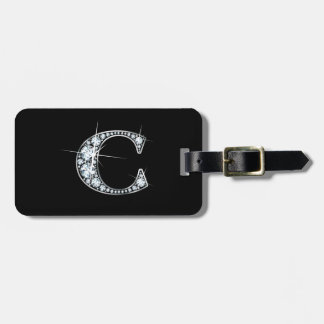 Para Maletas C Etiqueta de portaequipajes "Diamond Bling"