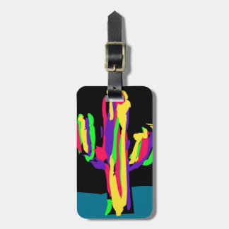 Para Maletas Cactus de colores - etiqueta del equipaje