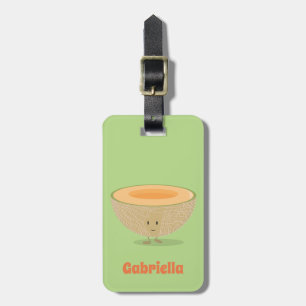 Para Maletas Cantalupo sonriente que dibuja la etiqueta del
