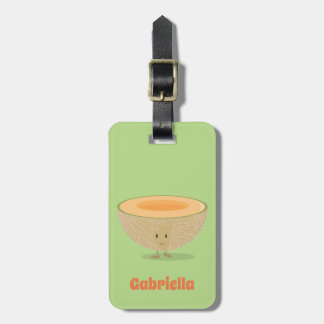 Para Maletas Cantalupo sonriente que dibuja la etiqueta del