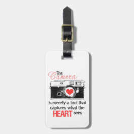 Para Maletas Captura de la etiqueta del bolso de la cámara del