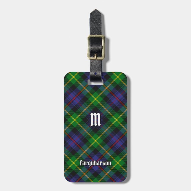 Para Maletas Clan Farquharson Tartan Lumaletas Etiqueta (Frente Vertical)