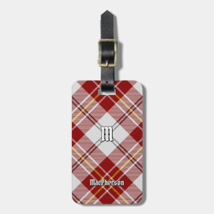 Para Maletas Clan MacPherson Rojo Vestido Tartán Etiqueta de eq
