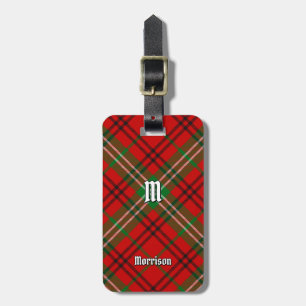 Para Maletas Clan Morrison Red Tartán Etiqueta del equipaje