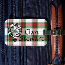 Para Maletas Clan Stewart Tartan Escudo Lumaleta Etiqueta